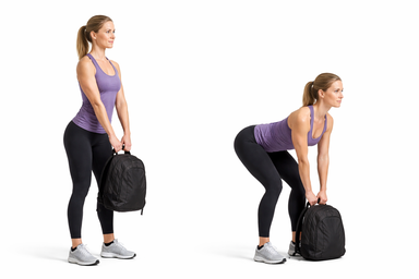 Backpack Romanian Deadlift