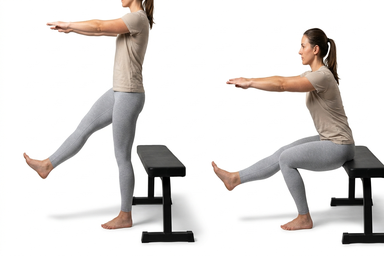 Bench-Touch Pistol Squat