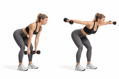 Dumbbell Bent-Over Reverse Fly