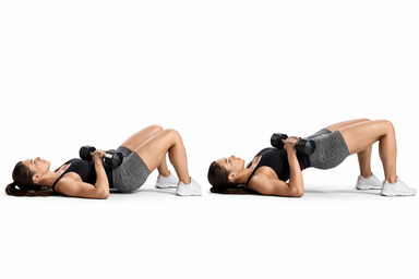 Dumbbell Glute Bridge