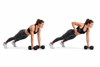 Dumbbell Renegade Row