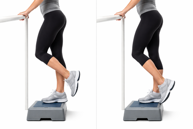 Eccentric Calf Raise on Step