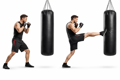 Heavy Bag Front Kick