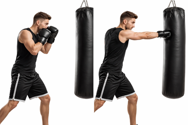 Heavy Bag Straight Punch