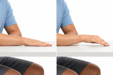 Palm Lifts (Hand Flat, Lift Palm)
