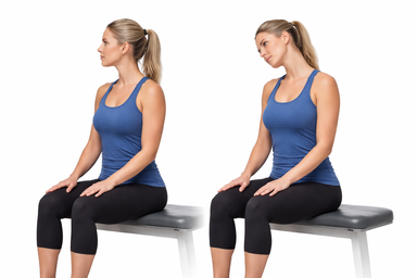 Seated Neck Side Bend Stretch