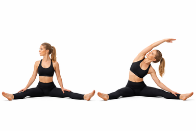 Seated Straddle Side Bend