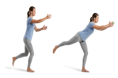 Single Leg Wall Reach Catch