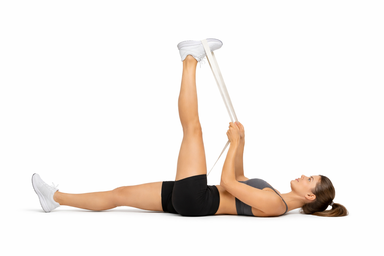 Supine Hamstring Stretch (with Towel)