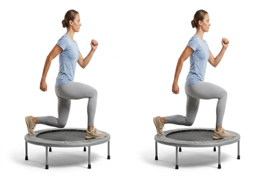 Trampoline Alternating Lunge Hop