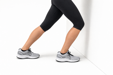 Wall Soleus Stretch (Bent Knee)